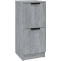 Le charme du rangement avec ce buffet a l'aspect bois, coloris gris et bois naturel