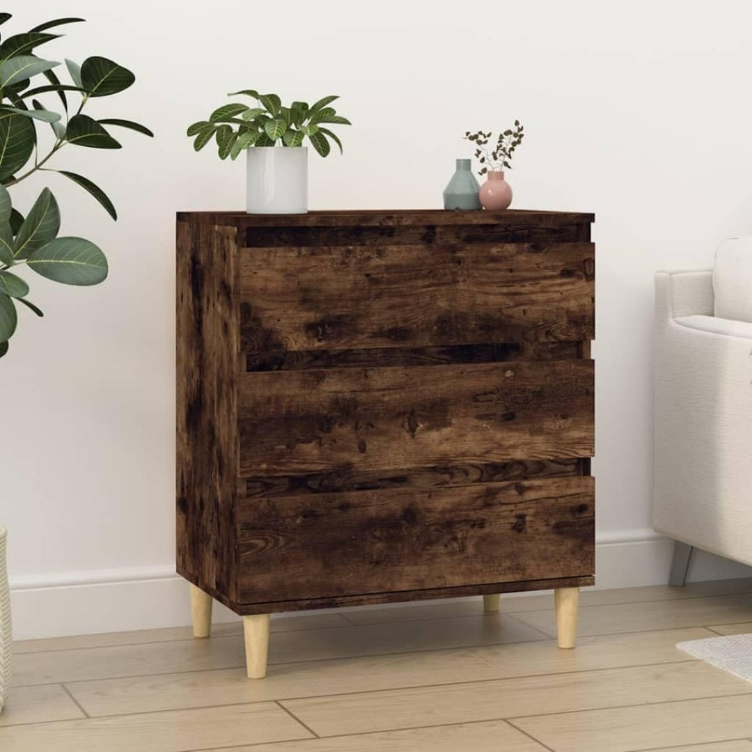 Une touche de caractere, buffet avec tiroirs, a l'aspect bois dans un ton chene et naturel