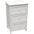 Un espace mieux organise grace a ce commode avec tiroirs, finition blanc et vert