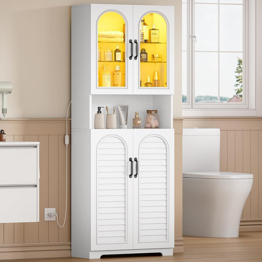 Pour un interieur harmonieux, bibliotheque avec portes, avec etageres en finition blanc et noir