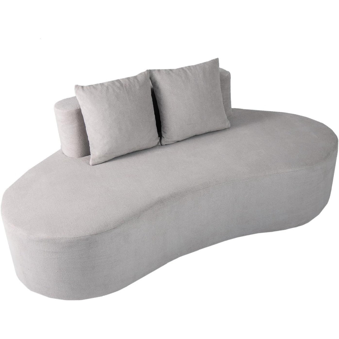 Le charme du rangement avec ce table aux lignes contemporaines, coloris gris et beige
