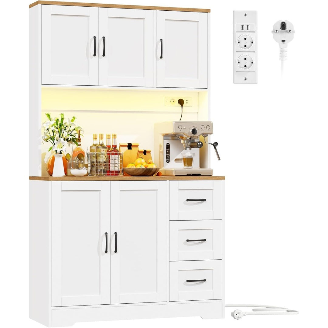 Une silhouette equilibree pour ce buffet avec tiroirs, avec portes, teinte non determine