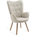 Le charme du rangement avec ce table avec portes, a l'aspect bois, coloris beige et bois naturel