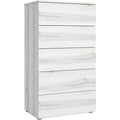 Un espace mieux organise grace a ce commode avec tiroirs, avec portes, finition blanc